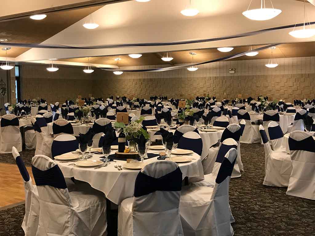 Chair Covers with Bands Side Ballroom
